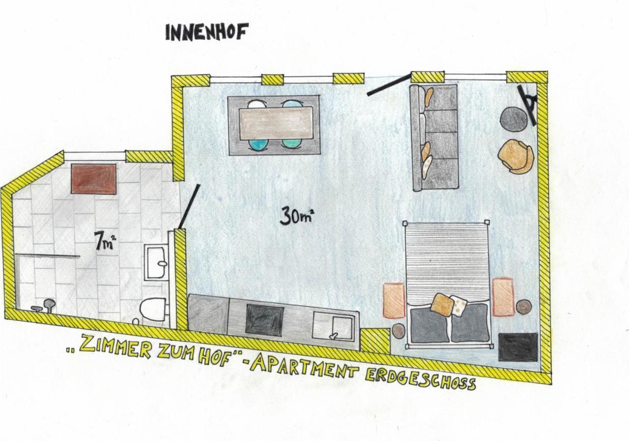 Das Gelbe Haus - Drei Besondere Ferienwohnungen Flensbourg Extérieur photo